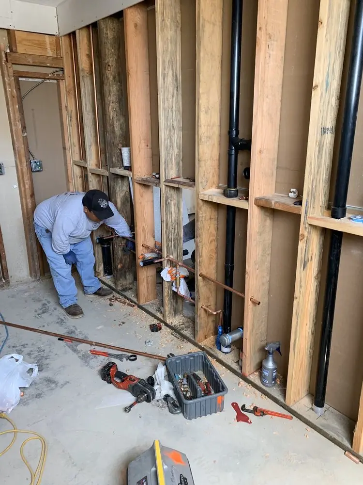 Commercial rough-in plumbing for Water Heater Replacement in Robertson Ranch